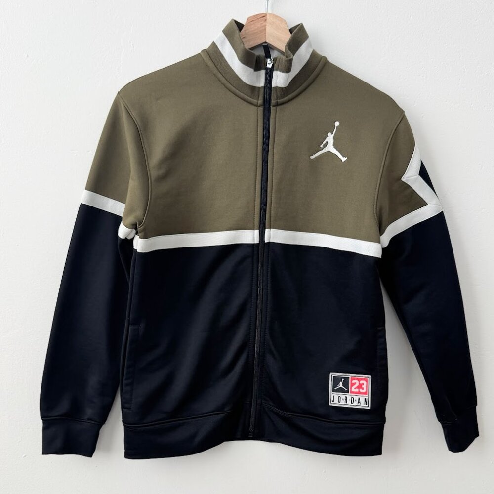 Jordan Jumpman Track Jacket Boys L 12-13 Full Zip Colorblock Athletic Youth
